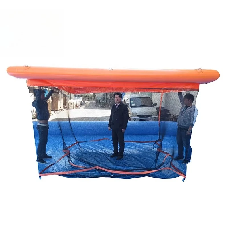 Yacht style PVC inflatable sea floating children's spa pool 3.2x3.2x1.6m
