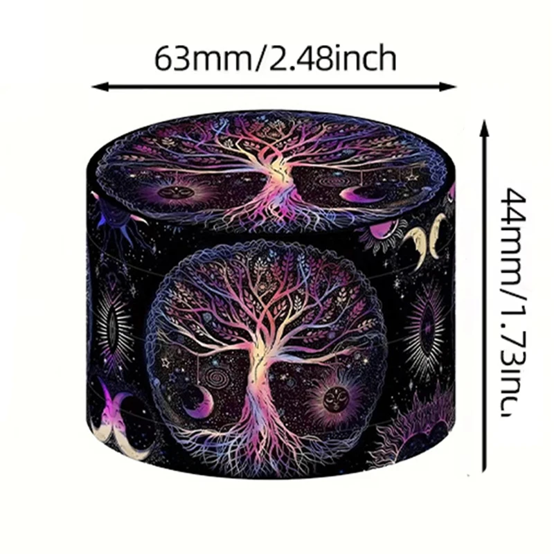 1.6/2/2.5 inch Boho stijl droge kruiden grinder met volledige print, 4-laags metalen specerijenmolen, crusher, rookaccessoires