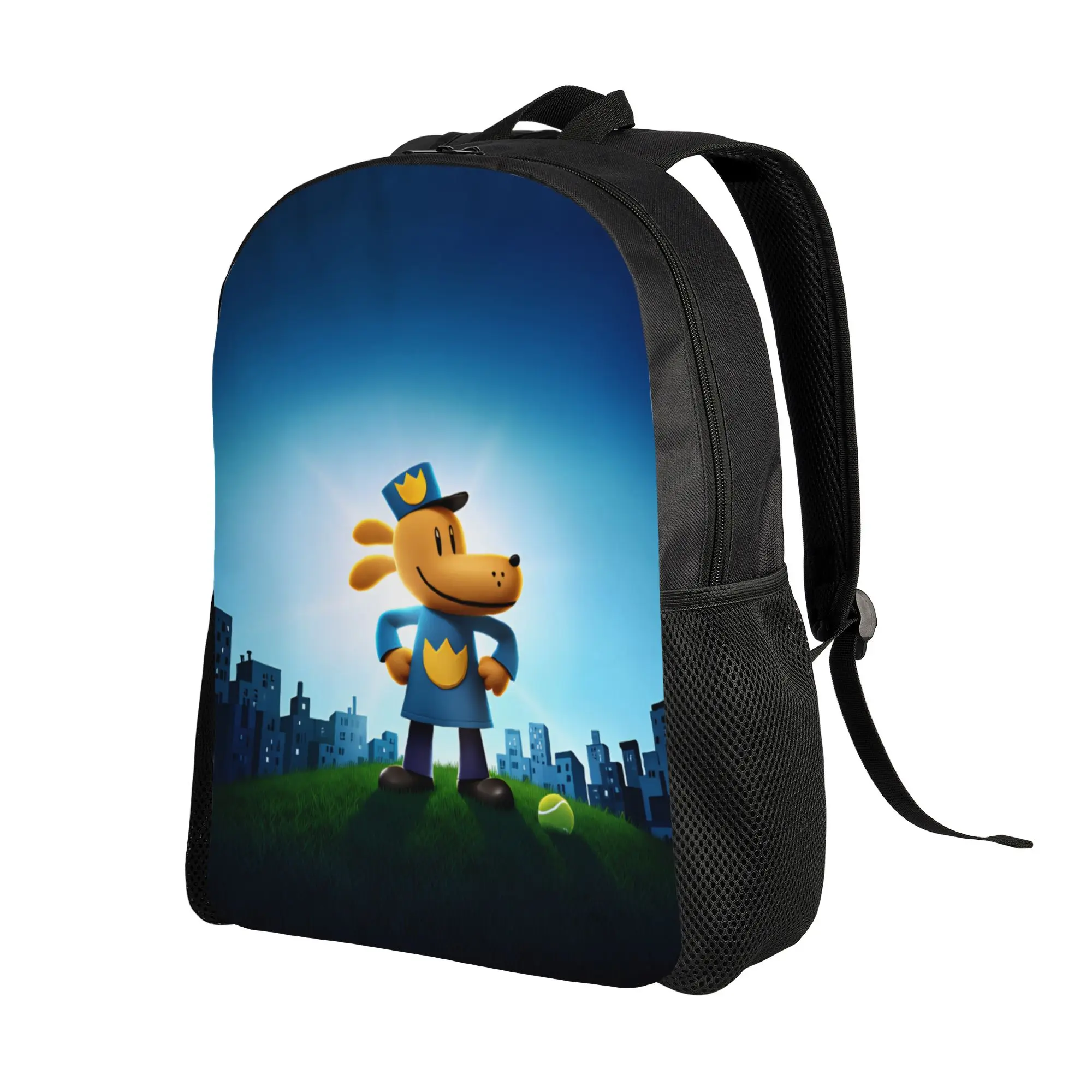 Dog Mans Backpack  Casual Backpacks Student Hiking Durable School Bags Colorful Rucksack