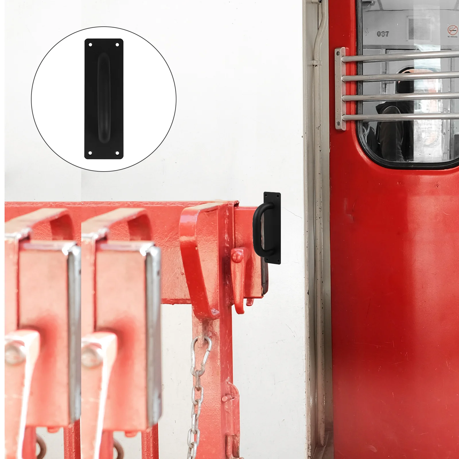 

2Pcs Stainless Steel Push Pull Door Handle for Interior Fire Doors - Heavy Duty Commercial Grade Door Pull Handle for Office