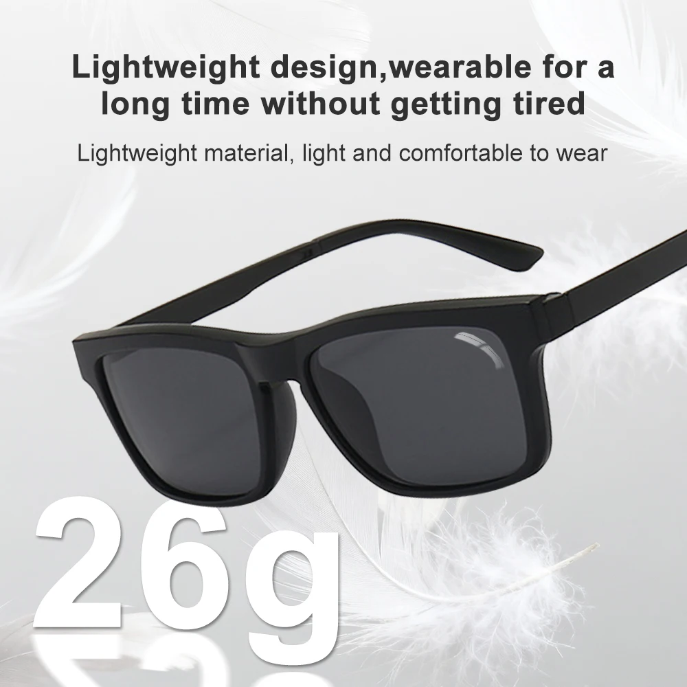 نظارات شمسية مستقطبة للوشم، عدسات رؤية الوشم وإطار إضافي لحماية العين، نظارات خالية من العاكسة لوضوح الوشم