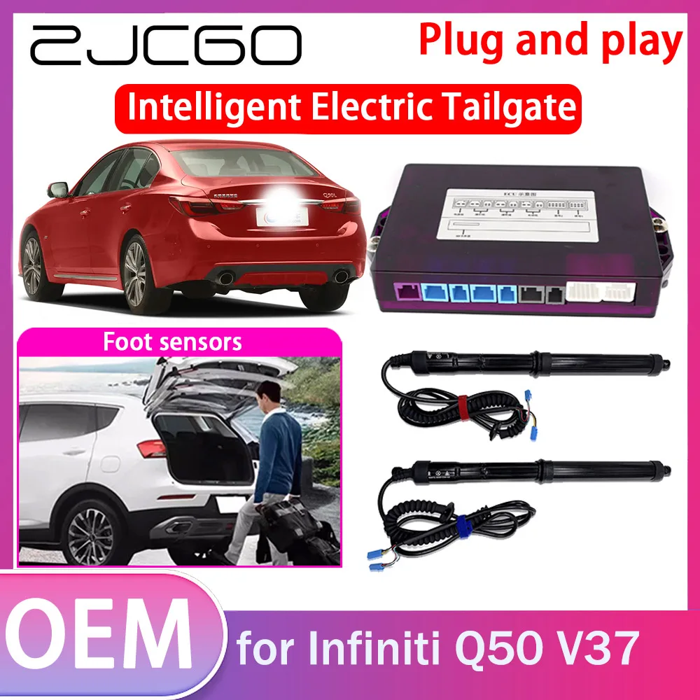 

ZJCGO Electric Tailgate Lift Drive Trunk Opening Tail Gate Lift Soft Close for Infiniti Q50 V37 2015 2016 2017 2018 2019 2020