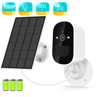 Outdoor Wireless Solar Wifi Camera Full HD 1080P Security CCTV IP Camera with Audio And 4000mAh Rechargeable Battery