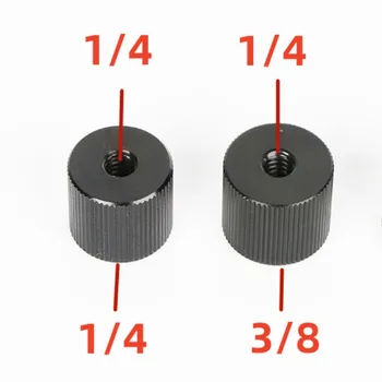 מתכת 1/4 נקבה ל-1/4 נקבה או 1/4 נקבה ל-3/8 נקבה ברג עבור מצלמת טריפוד זרוע קסם DSLR אביזרים לסטודיו צילום