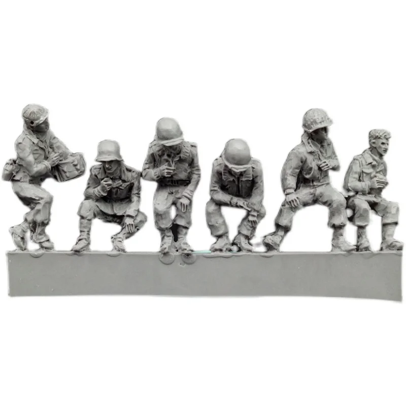 1/72 Scale Die-casting Resin Figure American Soldiers Resting State Model Assembly Kit Unpainted Free Shipping