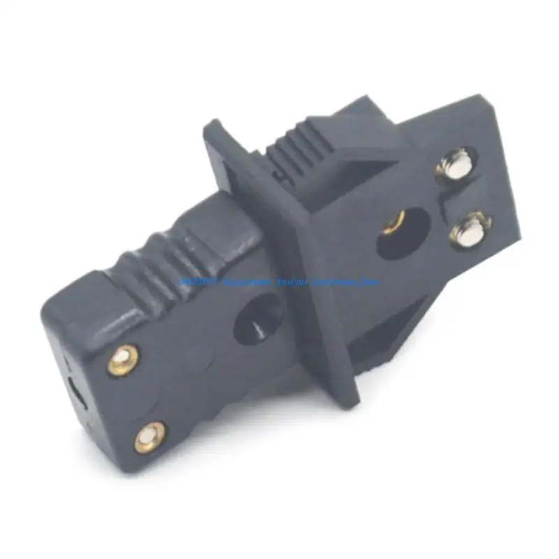 367D 2-Pin J-Typ Male Thermocouple Wire Connector Cable Connector Wire Plug Heat Resistant fits for Industrial 1 Pair