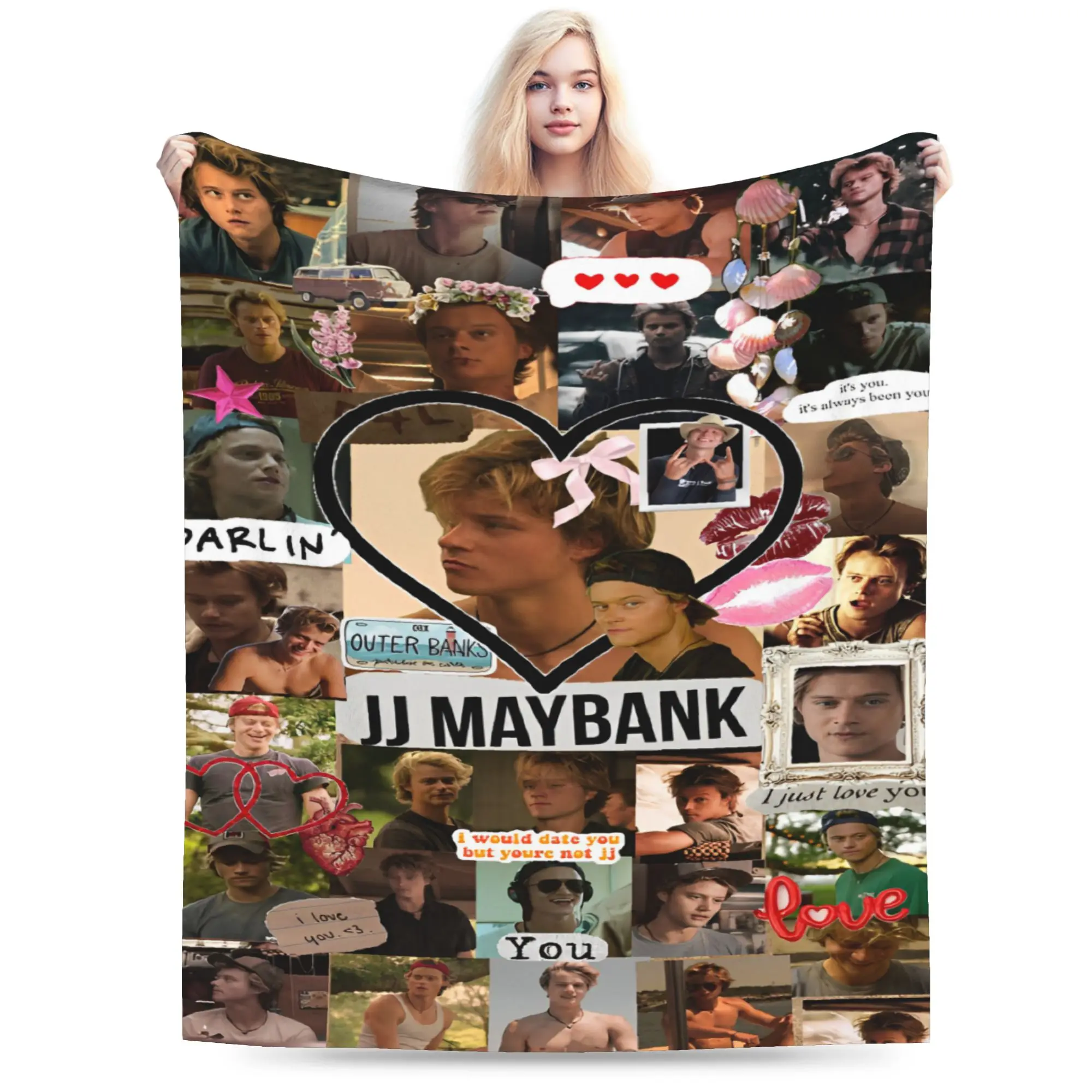 Rudy Pankow JJ Maybank  Blanket Multiple Sizes Super Soft and Warm  Throw Blankets for Couch Sofa and Bed