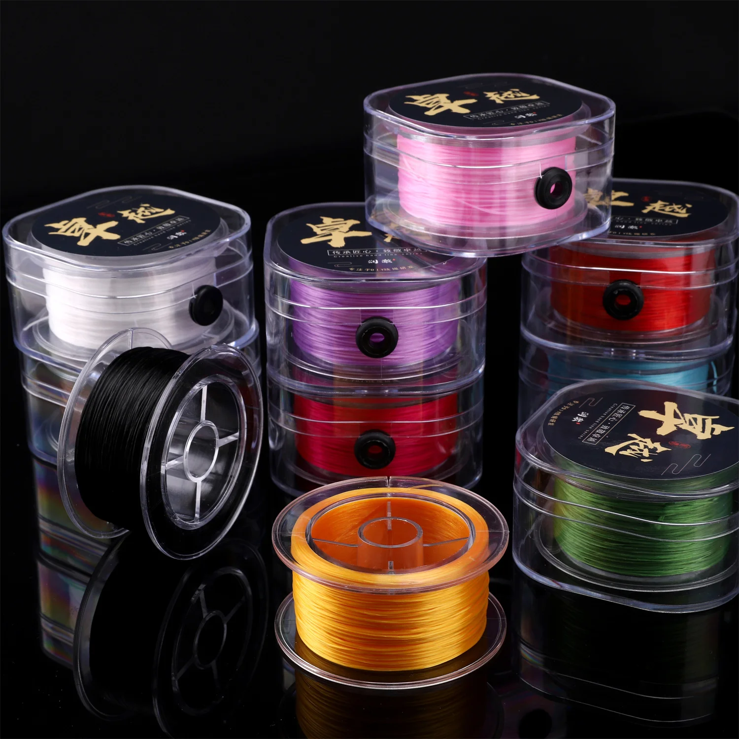 50M/roll 0.8mm Colorful Crystal Beading Cord Stretch Thread String For Jewelry Making Bracelet Necklace Wires Jewelry Cords Line