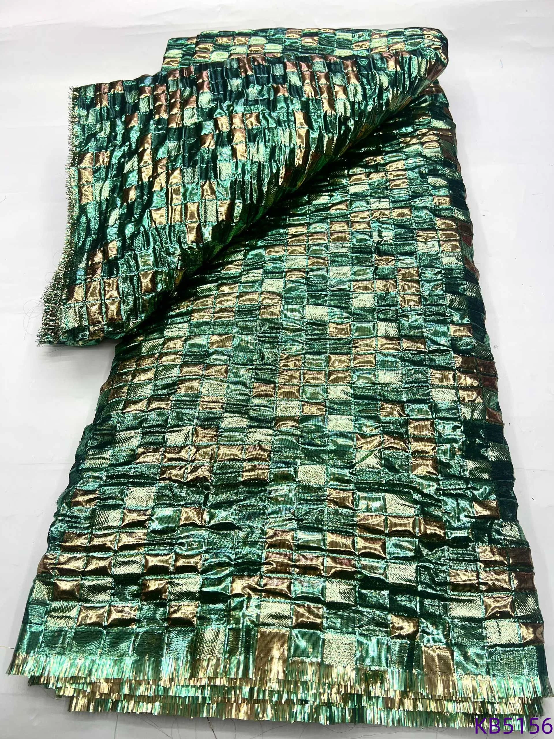 나이지리아 브로케이드 자카드 아프리카 원단 레이스 고품질 2025 튤 레이스 원단 신부용 스팽글 레이스 원단 재봉용 KB5156