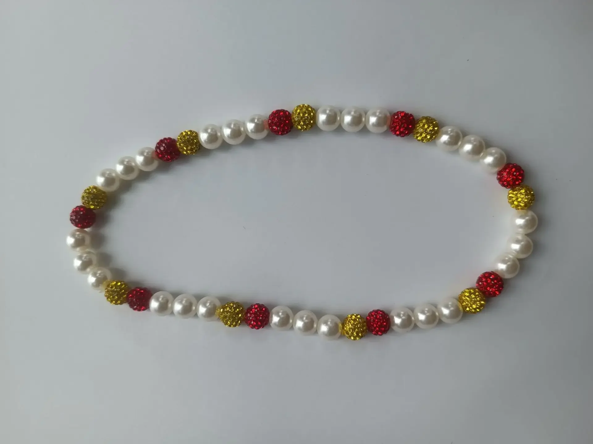 1pcs 10mm Plastic pearl Baseball Necklace for Men Bling Rhinestone Ball Beaded Necklace baseball Players Lovers Inspired g5 g2