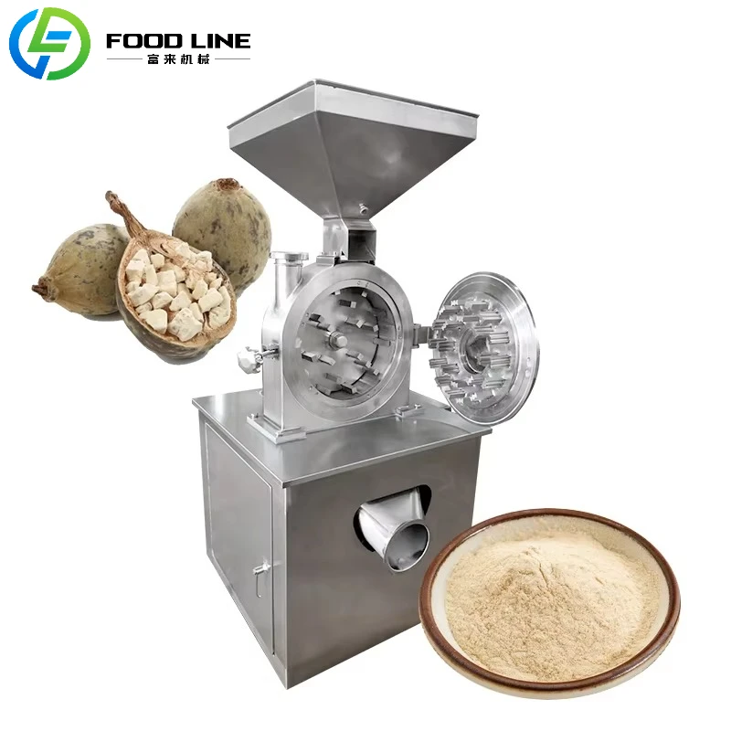 Máquina para fabricar polvo de almidón de maíz de acero inoxidable, fresadora de harina de yuca