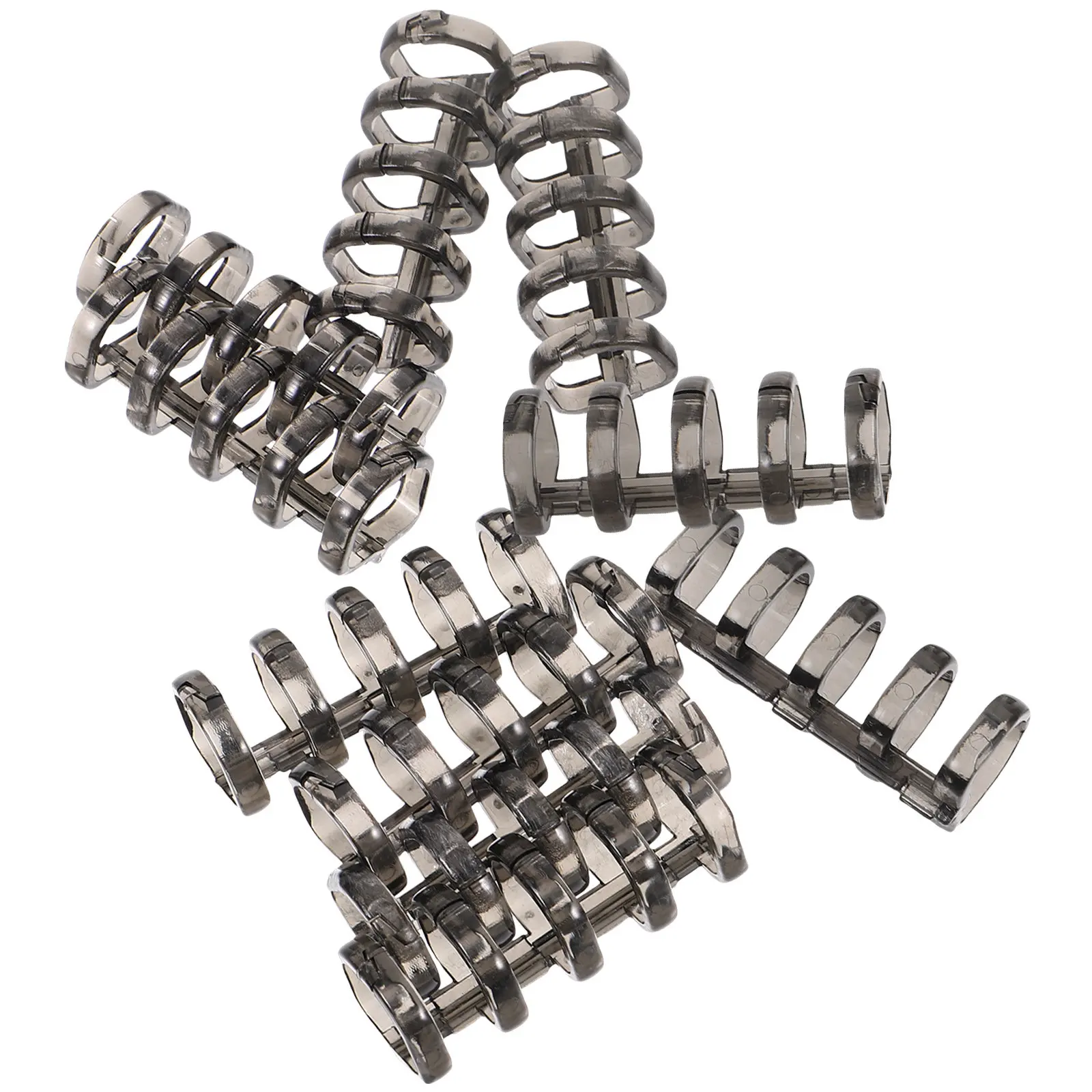 

10Pcs Plastic Loose Leaf Binder Rings Notebook Rings Replacement Removable 5-Holes DIY Scrapbook Book Binder Accessories