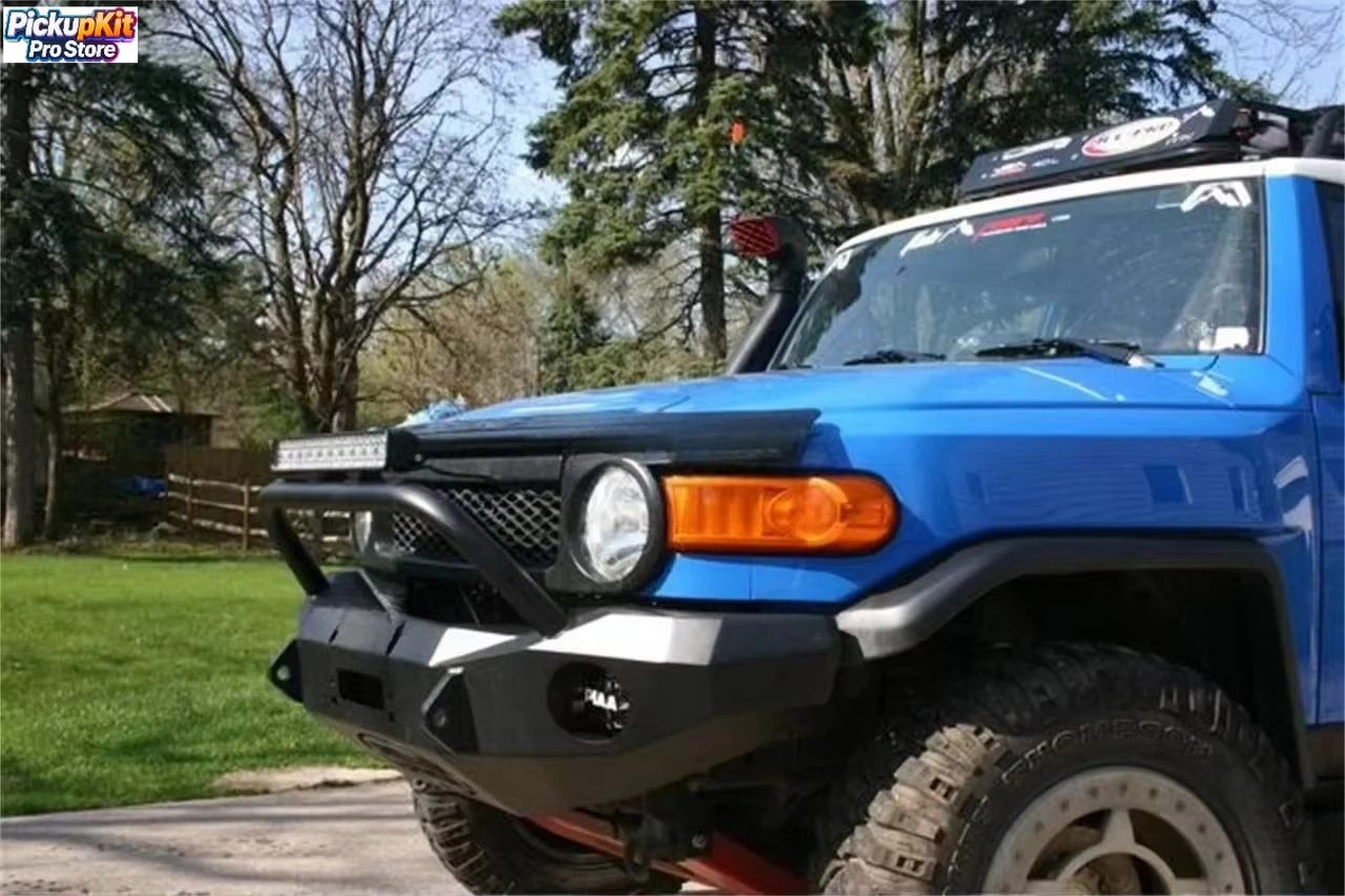 

FJ Cruiser Steel Bull Bar Premium Build Accessory-Ready Front Bumper