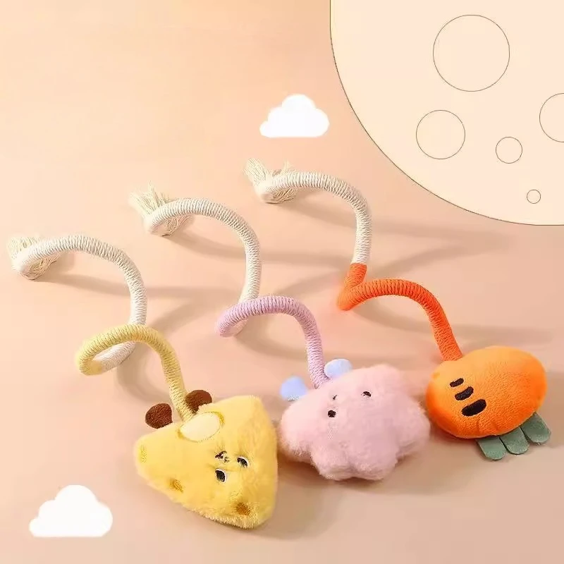 cat utensils self-pleasure, biting rope, grinding teeth, bite-resistant teasing sticks kitten cat toys cat supplies