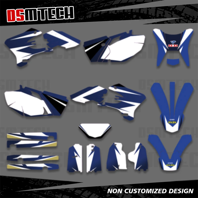 DSMTECH Motorcycle WR250 F WR450 F Stickers Graphics Decals Backgrounds Kits For Yamaha WRF250 WRF450 WR450F WR250F 2003-2006