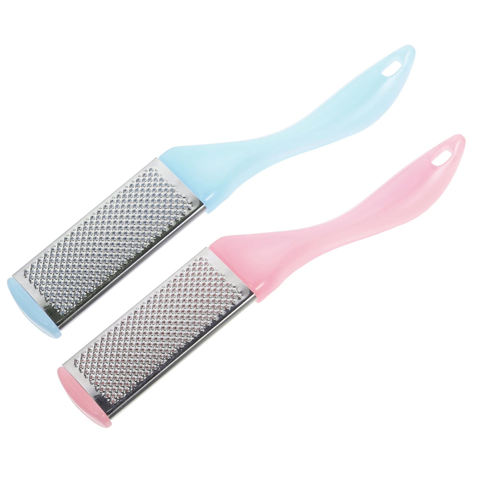 

2pcs Double Side Foot Filedead Skin Remover Callus Removal Tool Pedicure Foot Grinding Tool For Women Durable Smooth Skin (Pink
