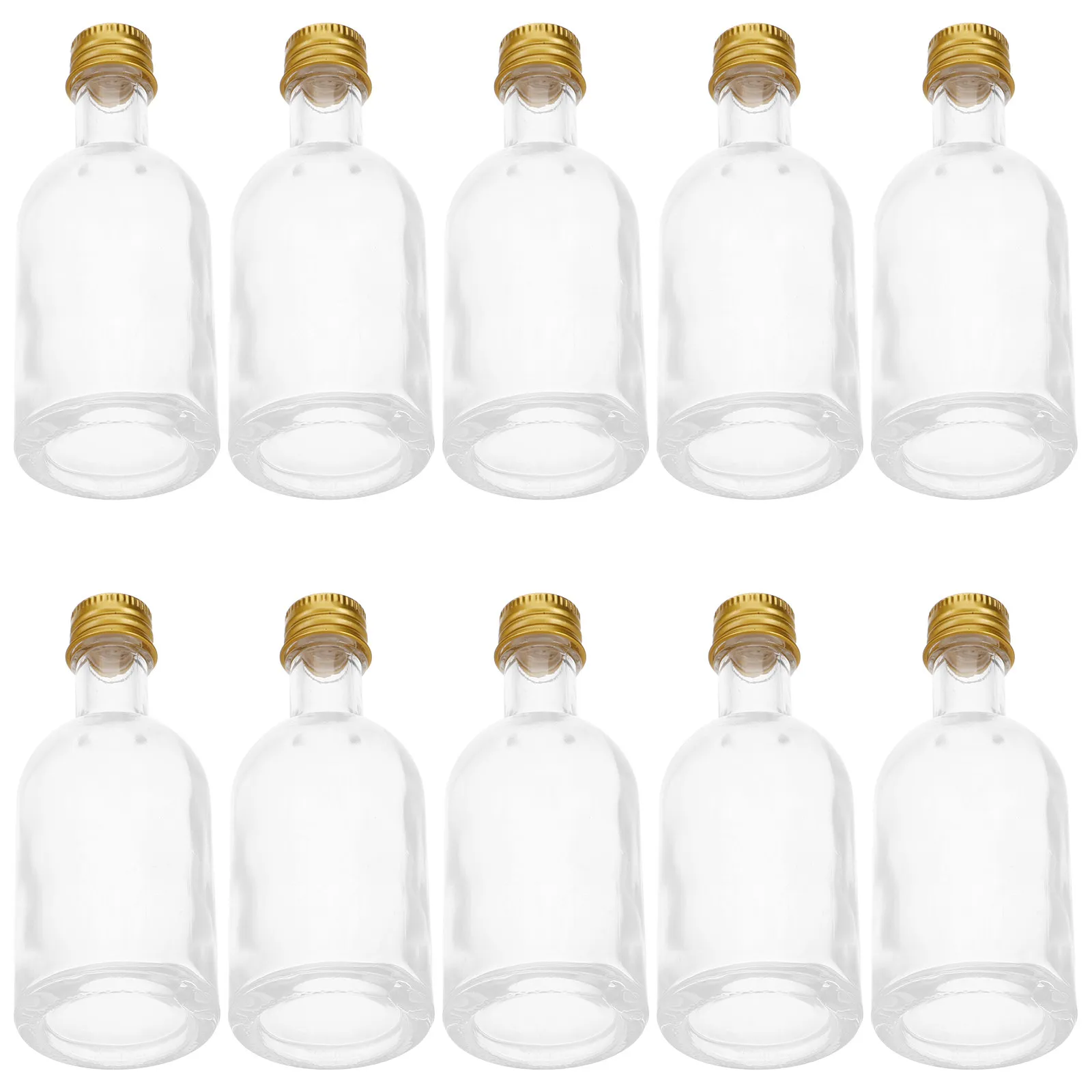 10pcs-small-clear-glass-bottles-portable-mini-bottles-leakproof-airtight-lid-for-travel-liquid-storage-small-jars-with-lids