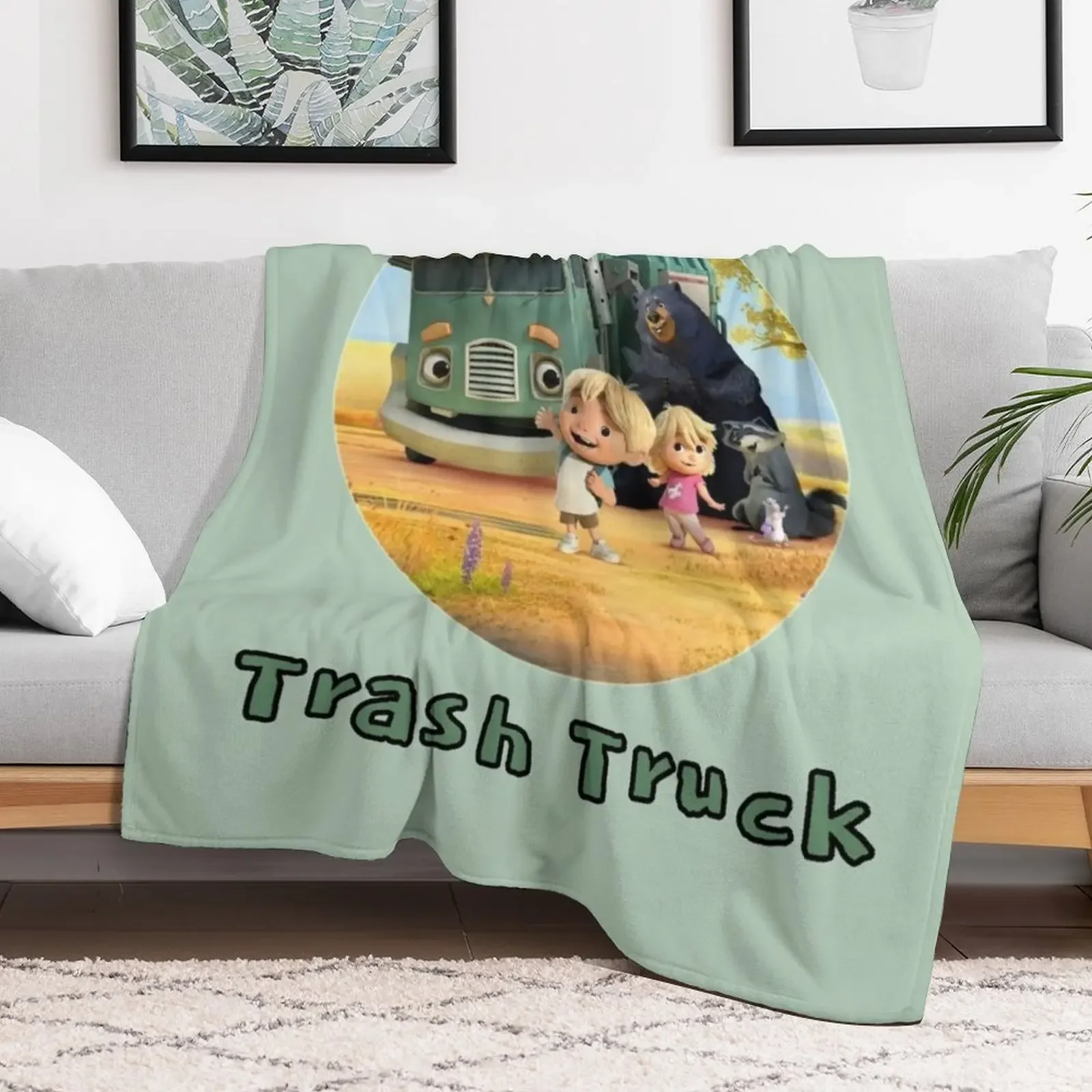 Trash Truck Netflix animation movie Throw Blanket Polar Decorative Beds Luxury Throw Stuffeds Blankets