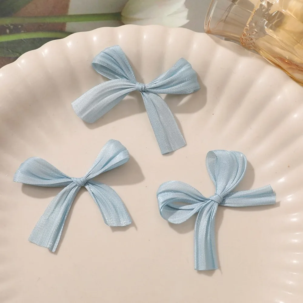10Pcs Fashion Net Yarn Butterfly Knot Hair Clip Bow Knot DIY Bowknot Ornaments Headwear Accessories Girls