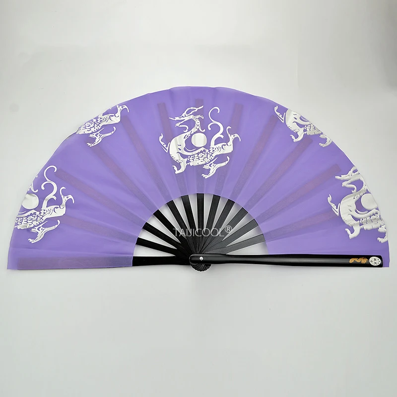 High-Quality Tai Chi Kung Fu Fan, Green Dragon Sound Fan, Martial Arts Fan, Morning Exercise and Performance Fan