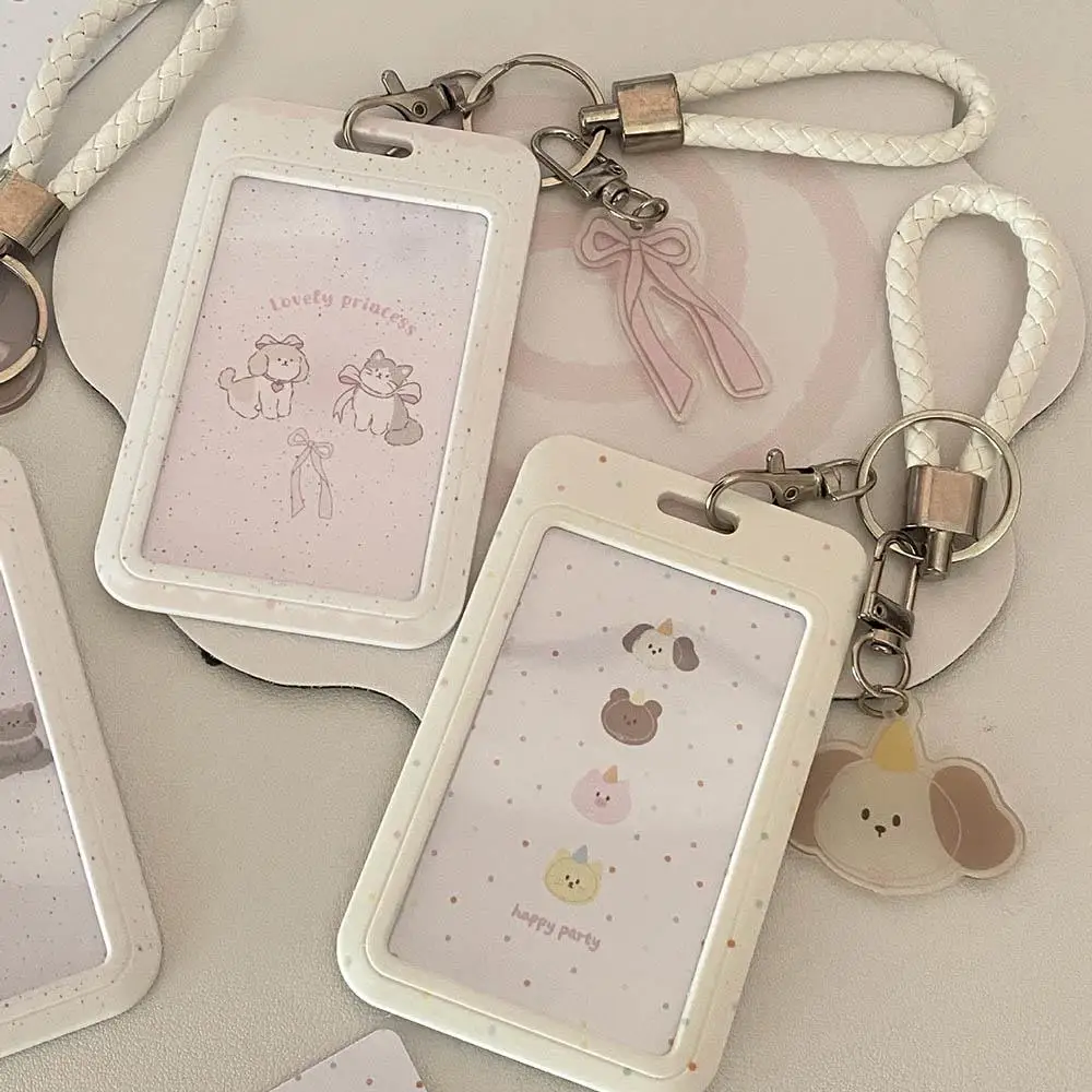 HOT Cute Bus Card Protective Cover Cartoon Cat Student Meal-card Campus Access Card ID Card Case Portable Kpop Photocard Holder