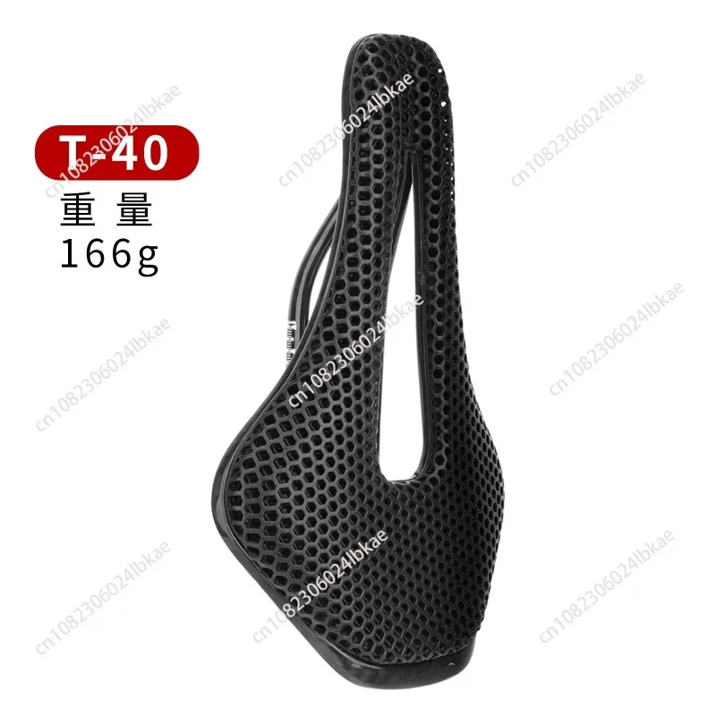 For bike Cycling Seat Parts 3D Printed Bicycle Saddle Ultralight Carbon Fiber Hollow Comfortable Breathable Gravel Road