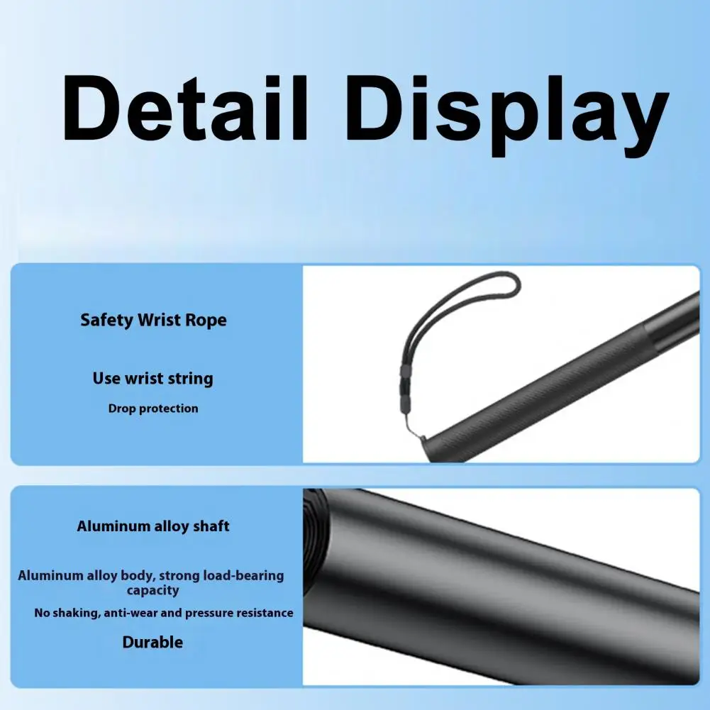 Compact Lightweight Selfie Stick Adjustable Selfie Stick Extension Pole Extra Long Portable Action Camera Mount Compact