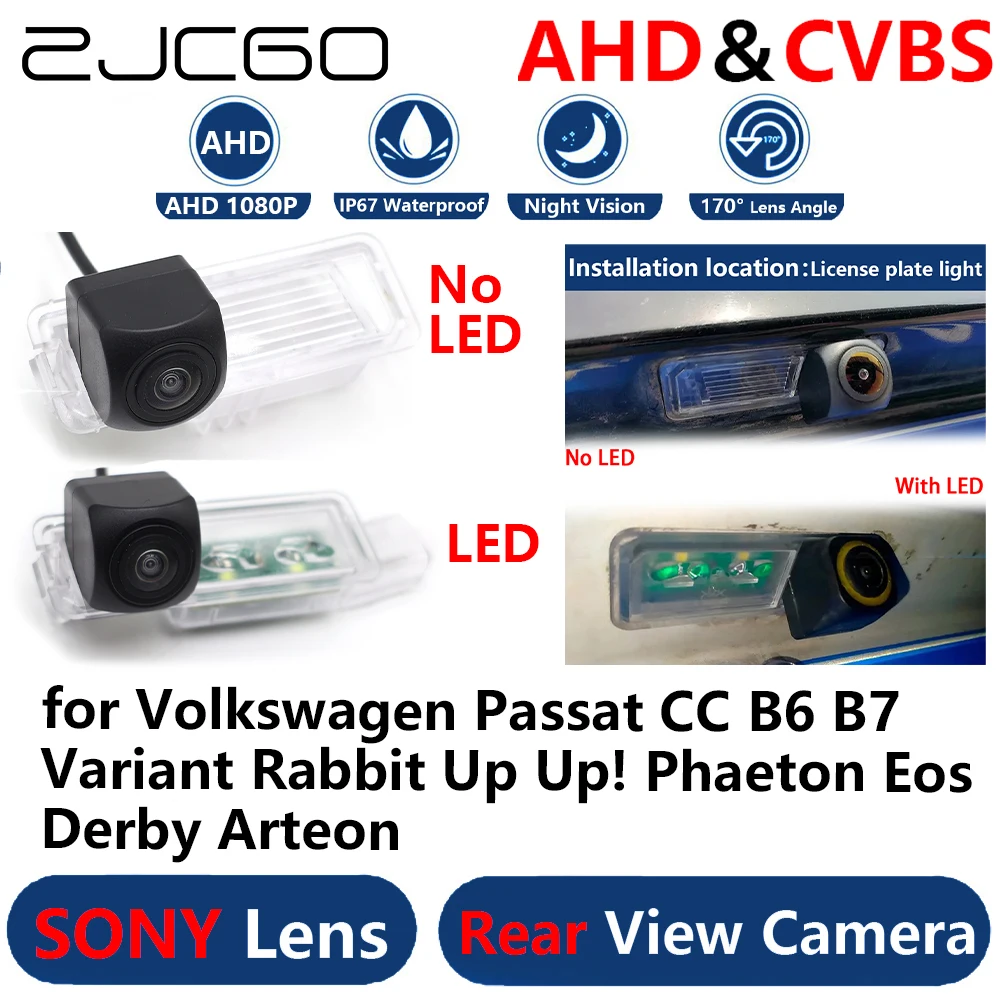 

AHD 1080P Parking Backup Reverse Rear view Camera for Volkswagen Passat CC B6 B7 Variant Rabbit Up Up! Phaeton Eos Derby Arteon