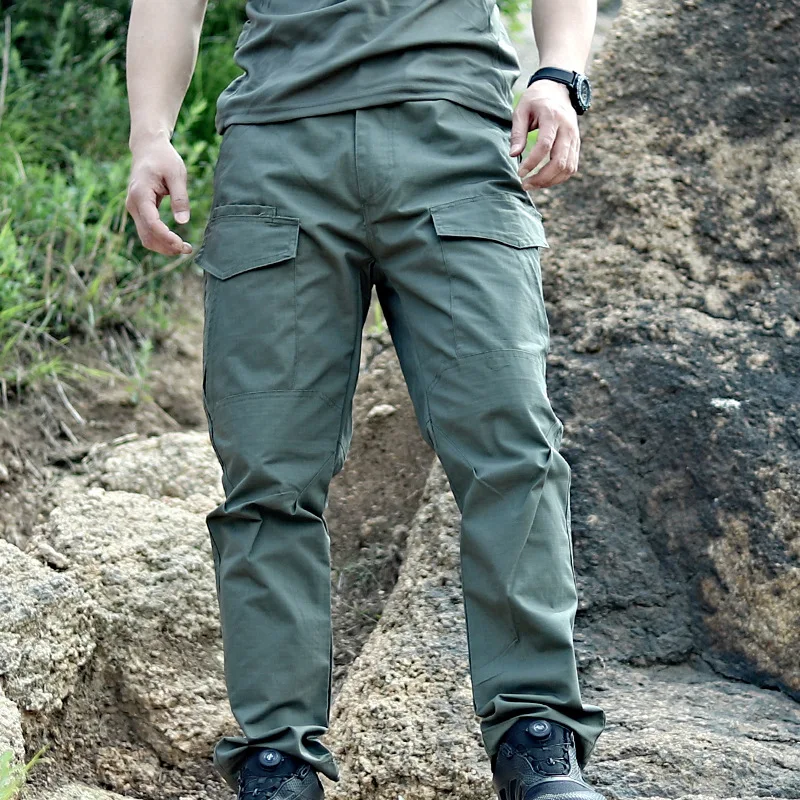 

Man Tactical Pants Breathable Multi-Pocket Men's Cargo Pants Casual Outdoor Hiking Fishing Joggers Work Trousers Male Long Pant