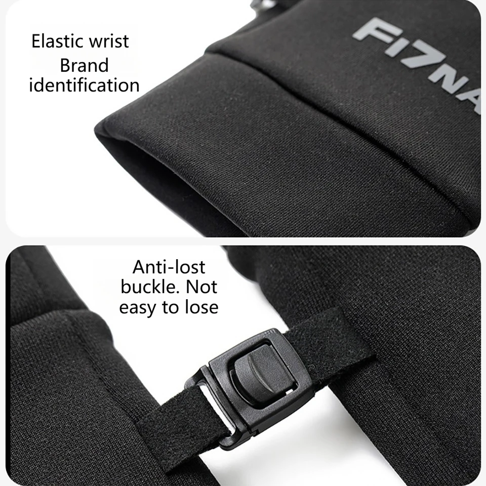 LOOGDEEL Autunno Inverno Guanti da ciclismo all'aperto Guanti da moto Palestra Fitness Sport Corsa Guanti touch screen caldi antiscivolo