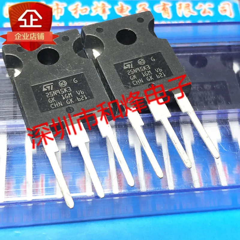 Free shipping   25N95K3 STW25N95K3  TO-247 950V 22A      10PCS