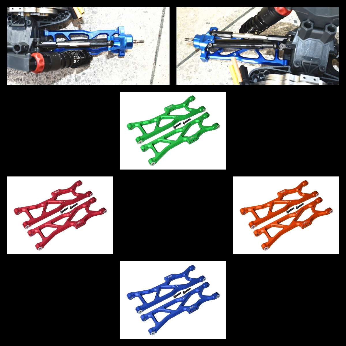 

GPM Aluminum Rear Lower Arms For ARRMA 1/10 Kraton 4X4 4S BLX ARA102690
