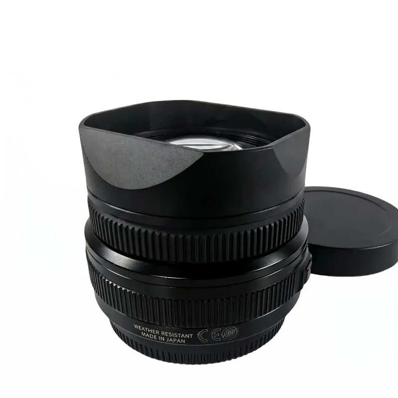 

Screw-on Metal Square Lens hood Comes With Metal Cap for Fujifilm GF50mmF3.5 R LM WR Lens