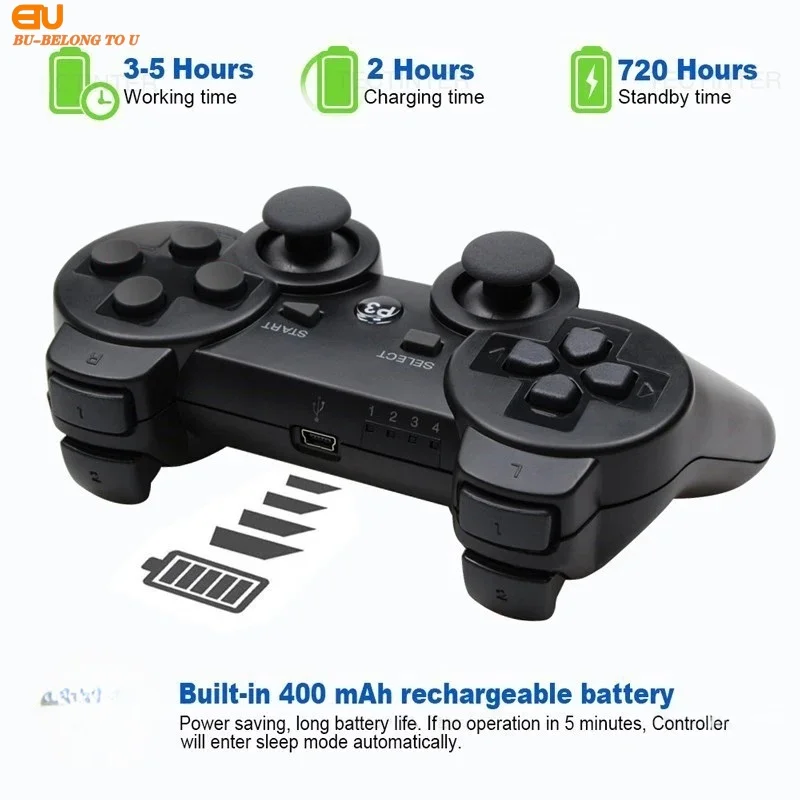 sony Ps3 لاسلكي يد سوني ٣ يد بلايستيشن بلوتوث pubg game controller for sony Playstation 3/PC Joypad Game stick يد بي سي يد تحكم pc gamepads accessories Dual Vibration shock