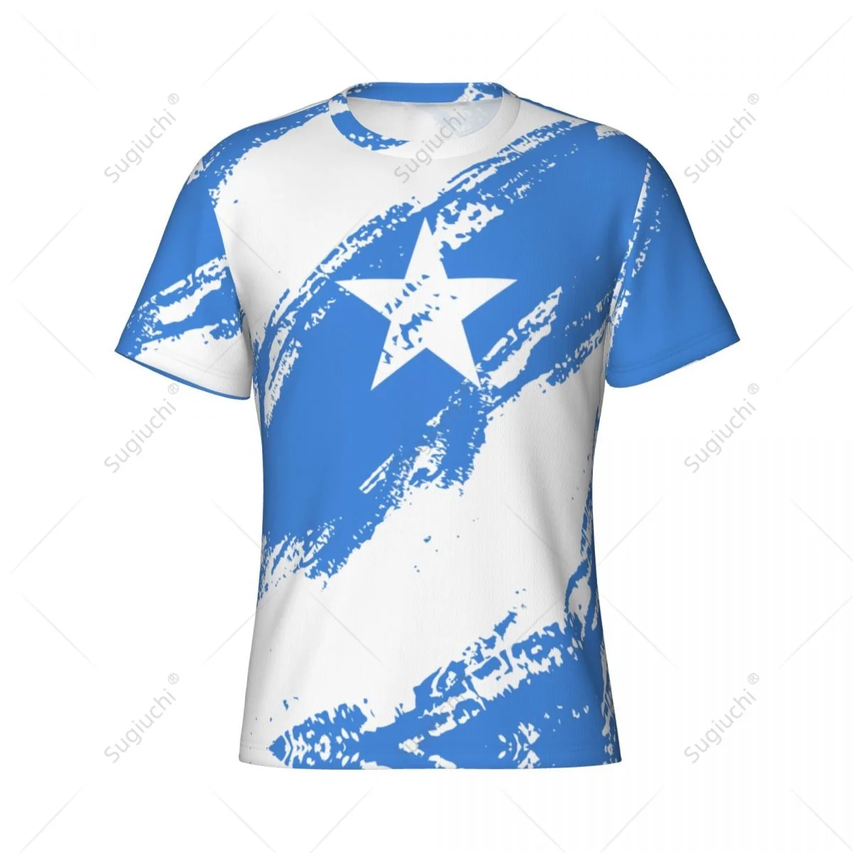 Custom Name Nunber Somalia Flag Color Men Tight Sports T-shirt Women Tees jersey For Soccer Football Fans