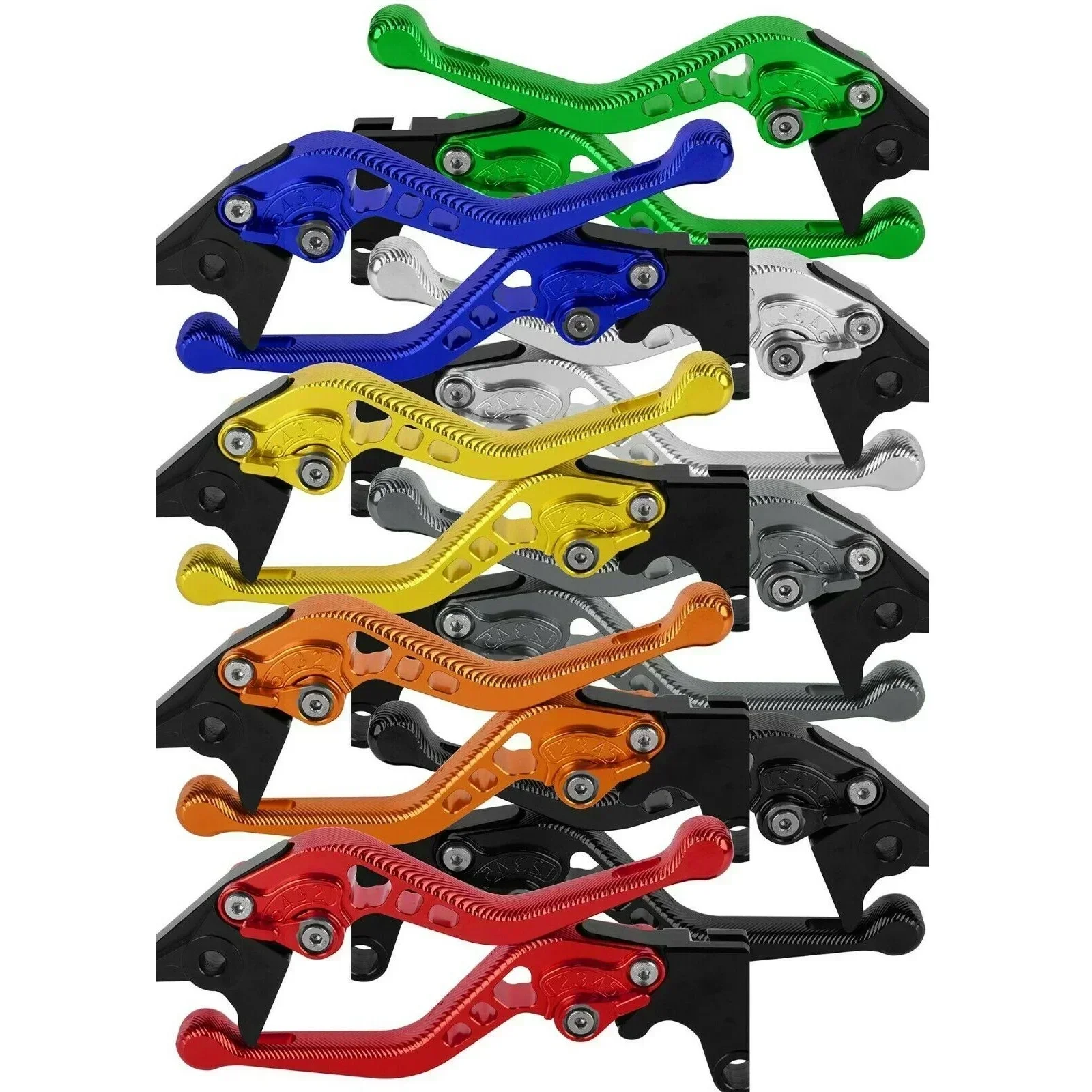 

3D короткие мотоциклетные рычаги тормозной муфты 7/8 дюйма для Kawasaki ZX 7R/7RR, ZX1100/ZX-11, ZG1000 CONCOURS, ZX9, ZRX1100/1200, ZZR1200