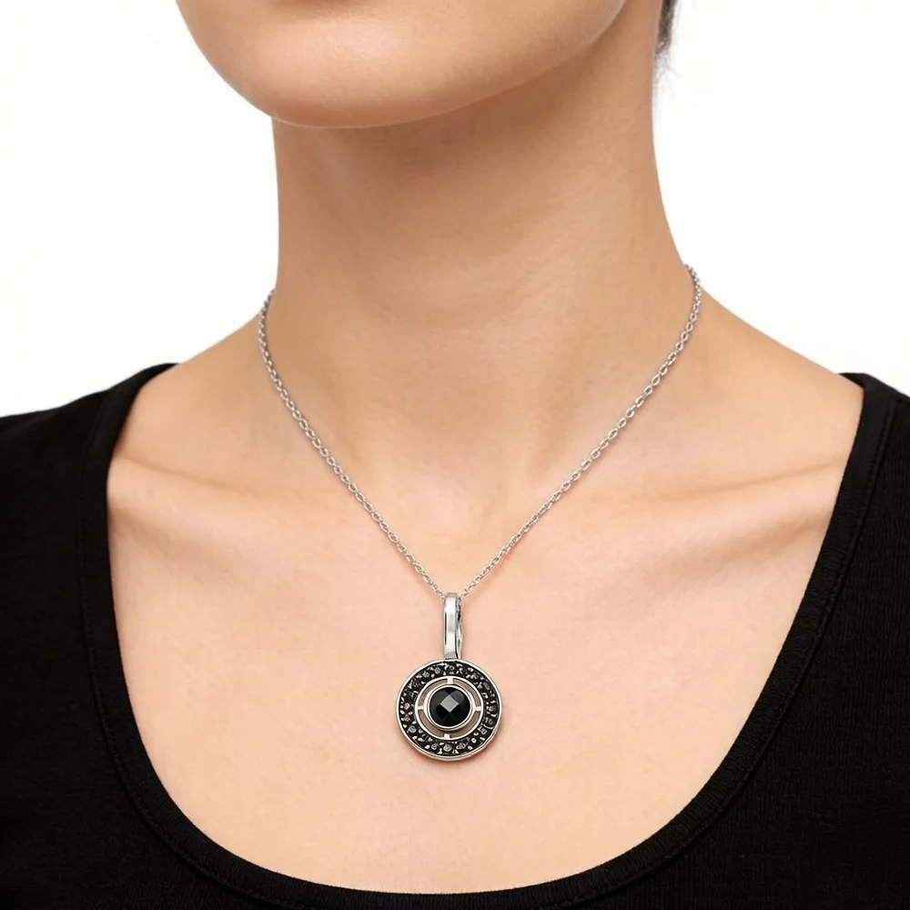 Pendant Black Ornament Brand New Bohemia Fashion Jewelry Europe 925 Sterling Silver Accessories Gift For Women