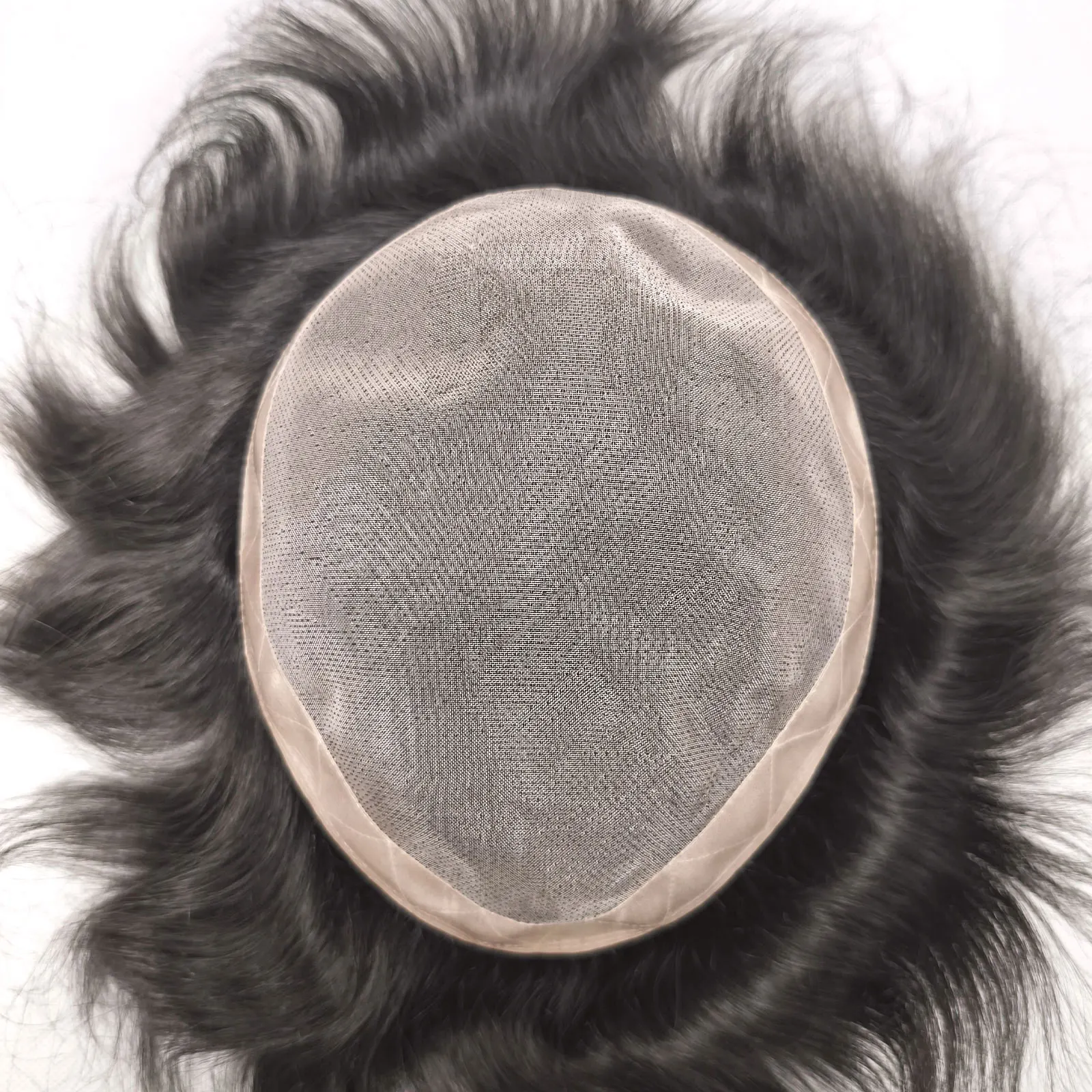 8x10" Breathable Fine Mono With NPU Toupee For Men Human Hair Piece Natural Black Male Wig Toupee Men's Replacement Systems