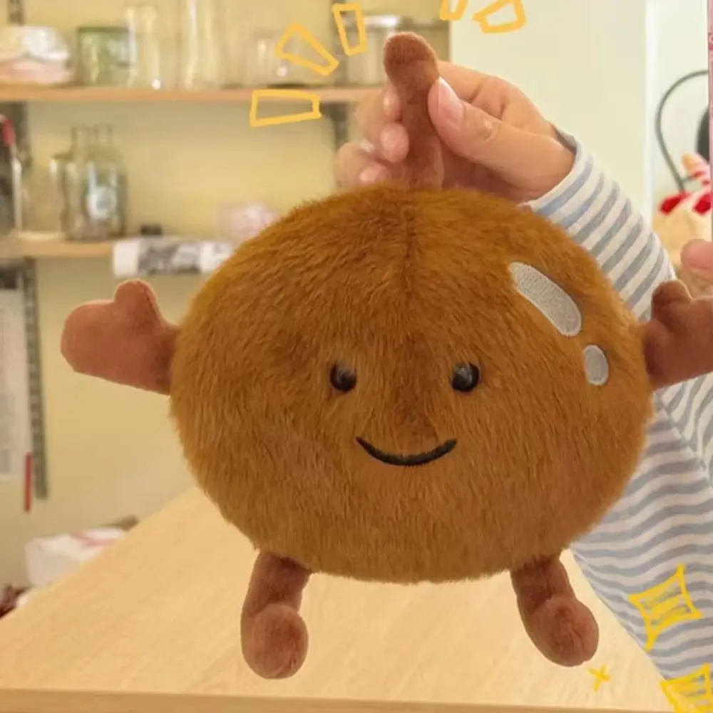 

PP Cotton Northeast Frozen Pear Plush Toys Stuffed Soft Fruit Pear Plush Doll Brown Black 13cm Stuffed Vegetable Toys