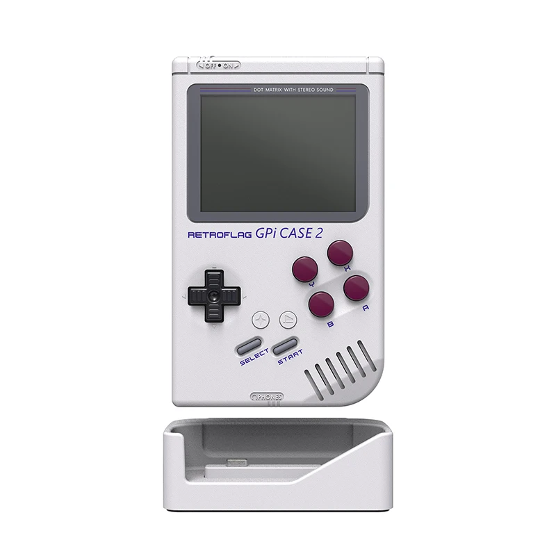 Retroflag gpi caso 2 com base de bateria recarregável 3 "Polegada tela lcd compatível com módulo de cálculo raspberry pi 4