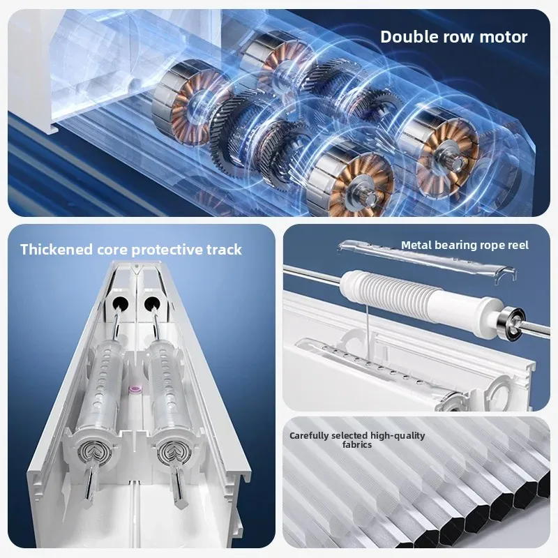 Double day and night honeycomb curtain, louver honeycomb, curtain full shading
