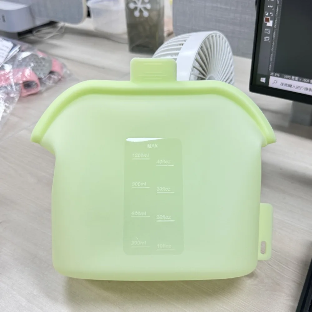 Reusable Silicone Food Storage Bags Non-Toxic High-Temperature Resistant Sealed Sterilization Bag Wide Opening Leak-Proof