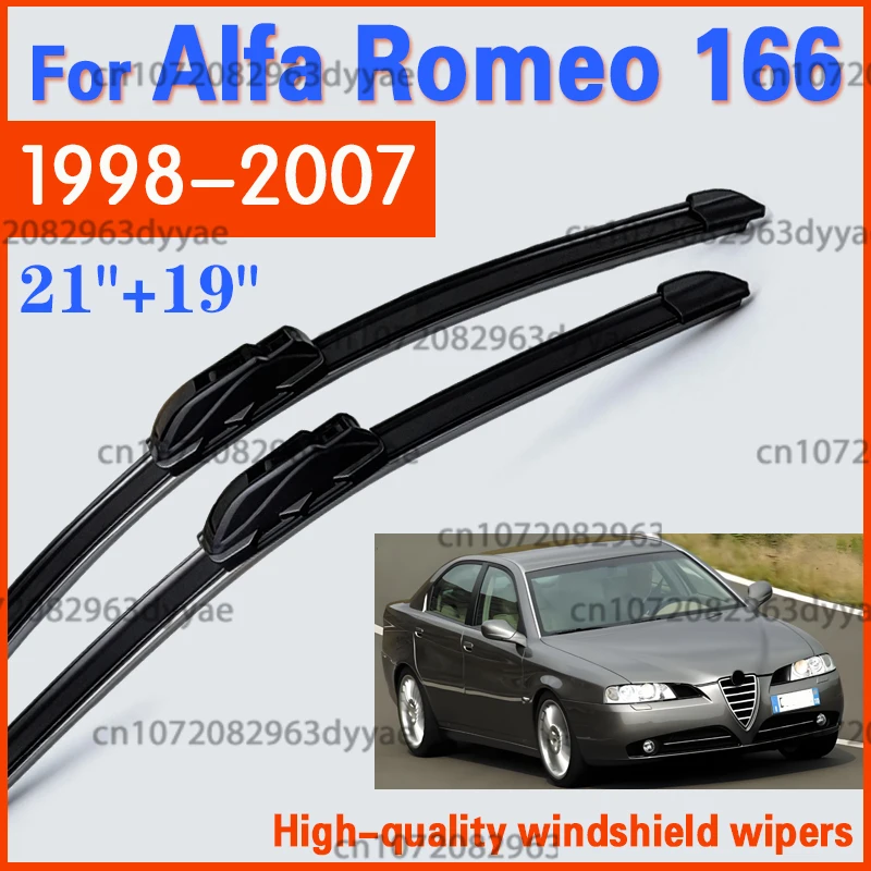 2PCS Car Front Windshield Wiper Blade For Alfa Romeo 166 1998 - 2007 1999 2000 Windscreen Window Rain Brushe Accessories 21