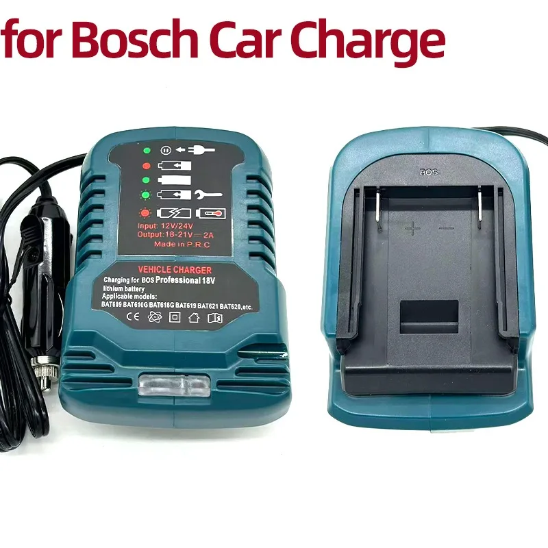 Compatible with BAT607 BAT614 BAT607G 18V Lithium-ion Battery Cigarette Lighter Plug-in Car Charger with LED Charging Indicator