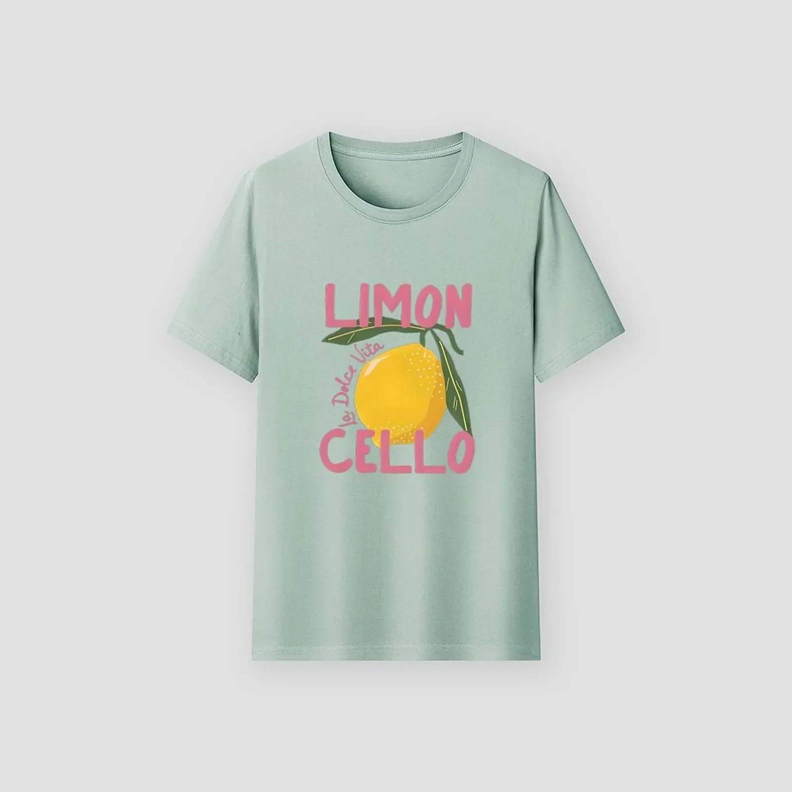 

Women's Crew Neck Casual Short Sleeve T-Shirt Comfortable Moisture Wicking And Sweat Absorbing With Lemon Fruit Print Tops