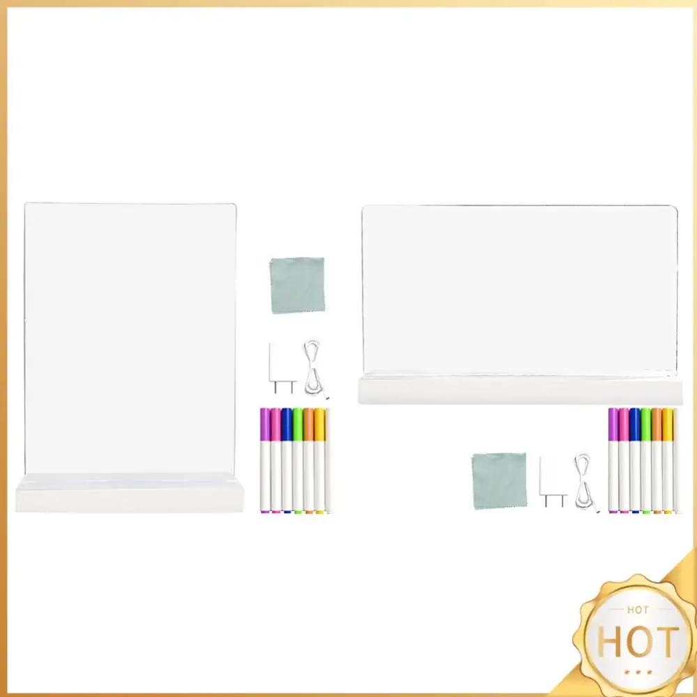 لوحة تحديد متوهجة LED USB شحن لوحة عرض الفلورسنت لوحة رسم ذاتية الصنع للمنزل