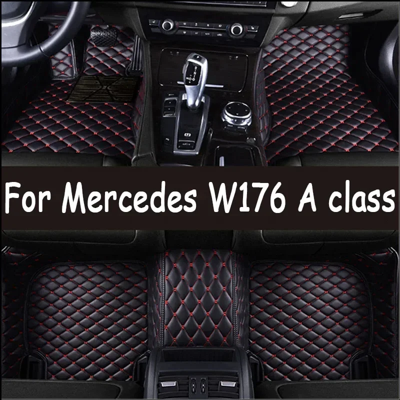 

Custom Car Floor Mat for Mercedes W176 A class 2013-2019 Interior Details Car Accessories Carpet 0529