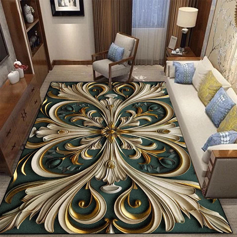 

Ретро Декор Европейский Стиль Ковер Украшение Гостиной Цветочные Ковры Домашний Зал Диван Напольный Коврик Спальня Гардероб Коврики Для Прихожей