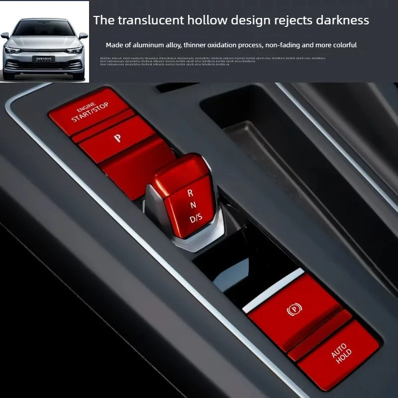 For Volkswagen Golf 8/Teramont MK8 Central Control Gear Change The Panel  The Handbrake Button Sticker Car Accessories Interio