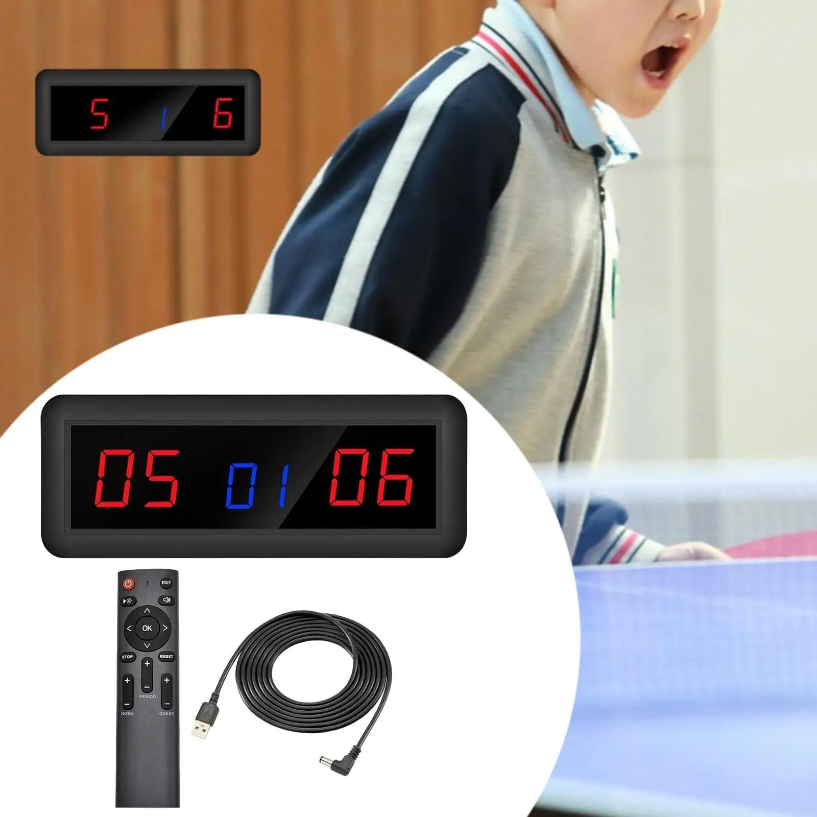 

Electronic Scoreboard Score Keeper for Billiard Games Volleyball Badminton